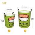 thumbnail image 3 of Balery Fresh Sushi Cesta de ropa redonda con asas, impermeable, independiente, para ropa, juguetes, dormitorio y familia-Small, 3 of 6