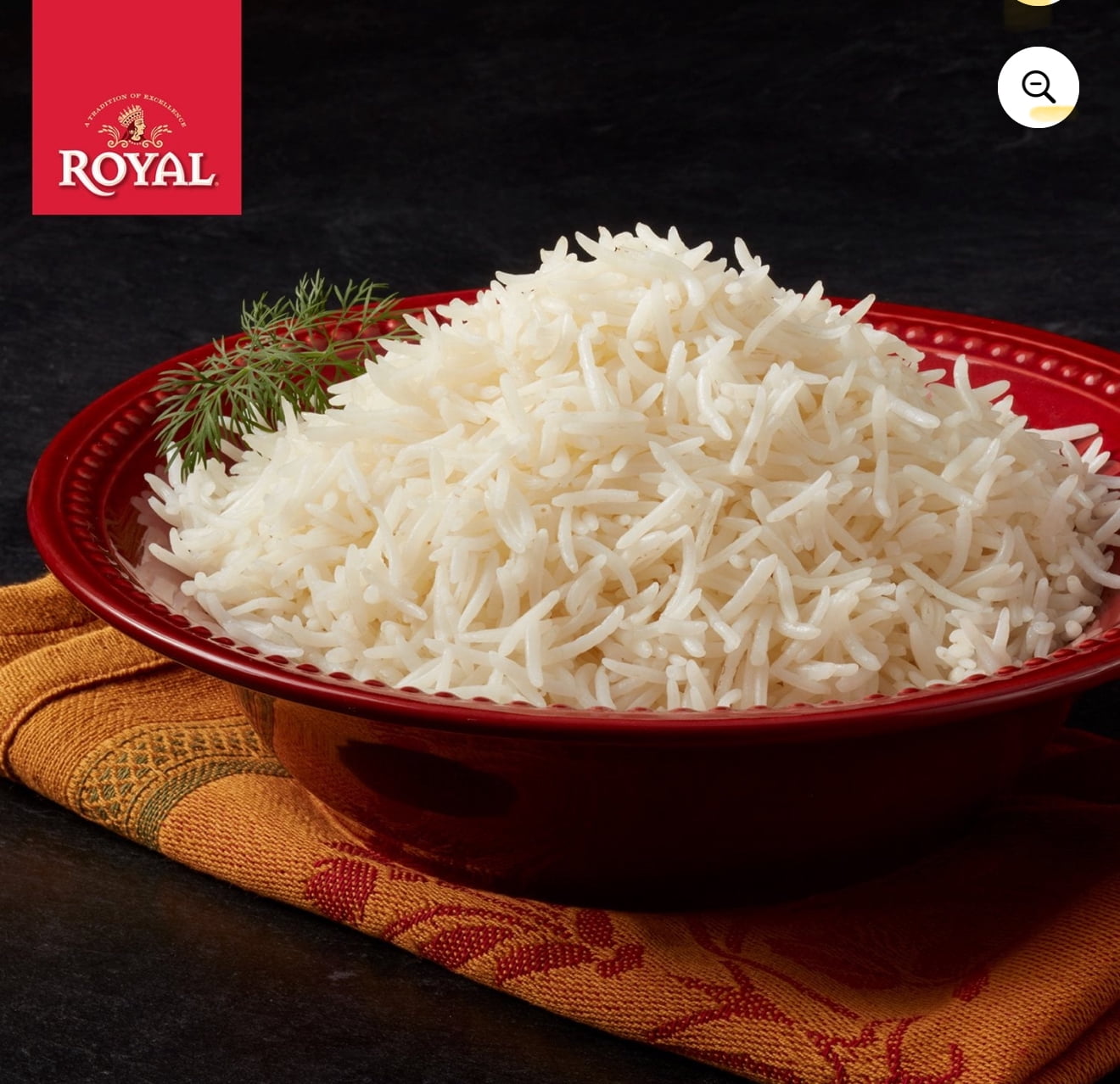 Royal White Basmati Rice ( 1 Pack of 20 Lb)