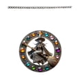 thumbnail image 2 of Ornamento de placa colgante de la 2D Rides con una cadena de 23.6 pulgadas Diámetro colorido de 20 cm para el patio, escaleras versátiles, 2 of 8