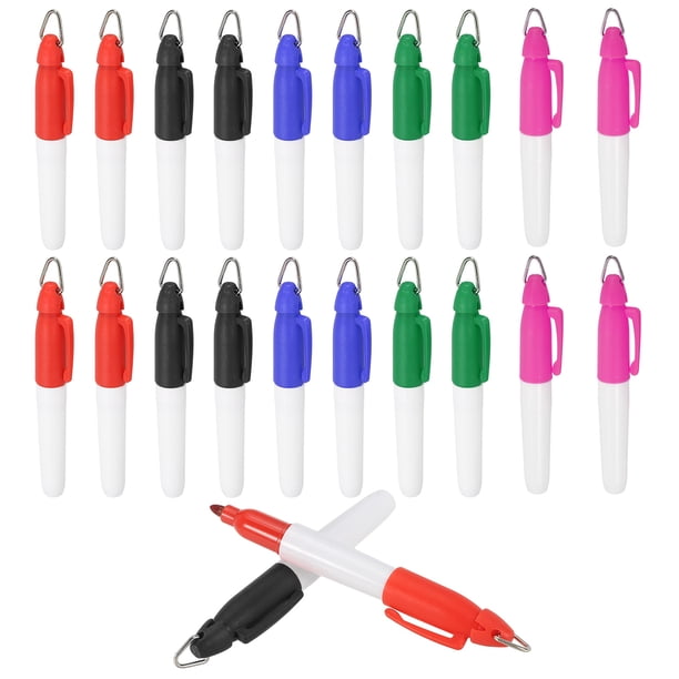 Uxcell 50 Pcs Marcadores Permanentes Mini con Clips Bolígrafos de Marcadores de Pelota de Golf para Hogar Oficina Deportes, Multicolor