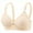 1_Beige, variant on loopsun Bras for Womens,Women's Non Steel Ring Style Printed Gathered Middle Button Breathable Underwear Daily Bra