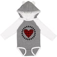 thumbnail image 3 of Inktastic Valentines Day Buffalo Plaid Heart Girls Long Sleeve Baby Bodysuit, 3 of 5