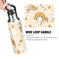 thumbnail image 4 of Yayeee 33oz Insulated Water Bottle Double Wall Stainless Steel with Flip Straw Lid, Retro Rainbow, 4 of 7