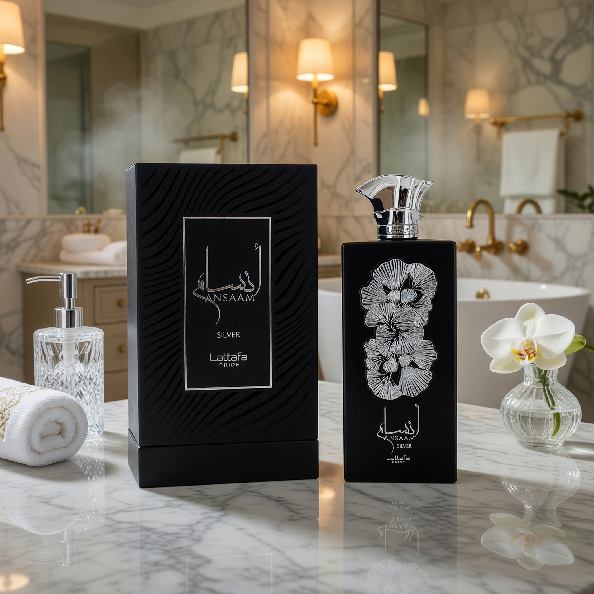 Ansaam Silver by Lattafa, 3.4 oz EDP Spray for Panama | Ubuy