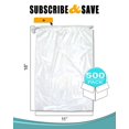thumbnail image 2 of Pack of 500 Drawstring Ice Bags 11 x 18. Pure Ice Printed Bags 11x18. Thickness 1.5 mil. 8 lbs. BPA Free Food Grade Safe Metallocene Ice Bags., 2 of 6