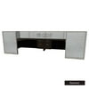 GOF 2 Person Workstation Cubicle (C-6’D x 12’W x 4’H) / Office Partition, Room Divider (48"H Cubicle with Desk, Espresso)