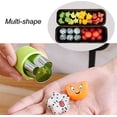thumbnail image 5 of Juego de formas de cortador de verduras, mini pastel, molde para sellos de frutas y galletas, cortador de galletas, alimentos decorativos, para niños, herramientas para hornear y complementos alimenticios, accesorios, manualidades para cocina, verde, 9 piezas oso de fresa Electrónica, 5 of 5