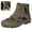 Army Green, variant on Willtoo Mens Camo Canvas High‑Top Boots Casual Lace‑Up Outdoor Hiking Sneakers Non‑Slip Lightweight Durable Shoes for Field Activities