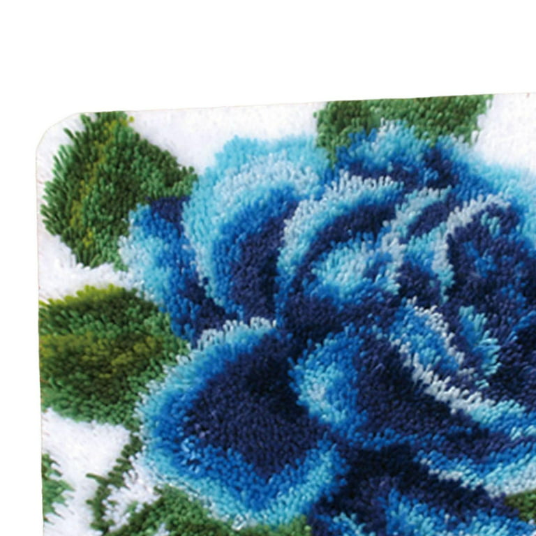 Latch Hook Rug Kits Carpet Embroidery Blanket Crochet Yarn for Adults Kids