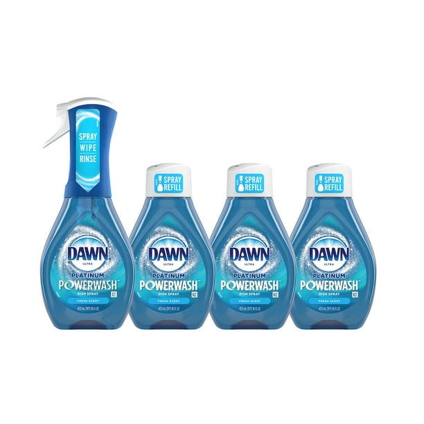 Dawn Platinum Powerwash Dish Soap Spray, Fresh Scent, 1 Spray (16oz