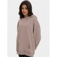 thumbnail image 2 of Women's Oversized Essentials Hoodies Sweatshirts Fall Long Sleeve Pullover Hoodie With Pocket, 2 of 6