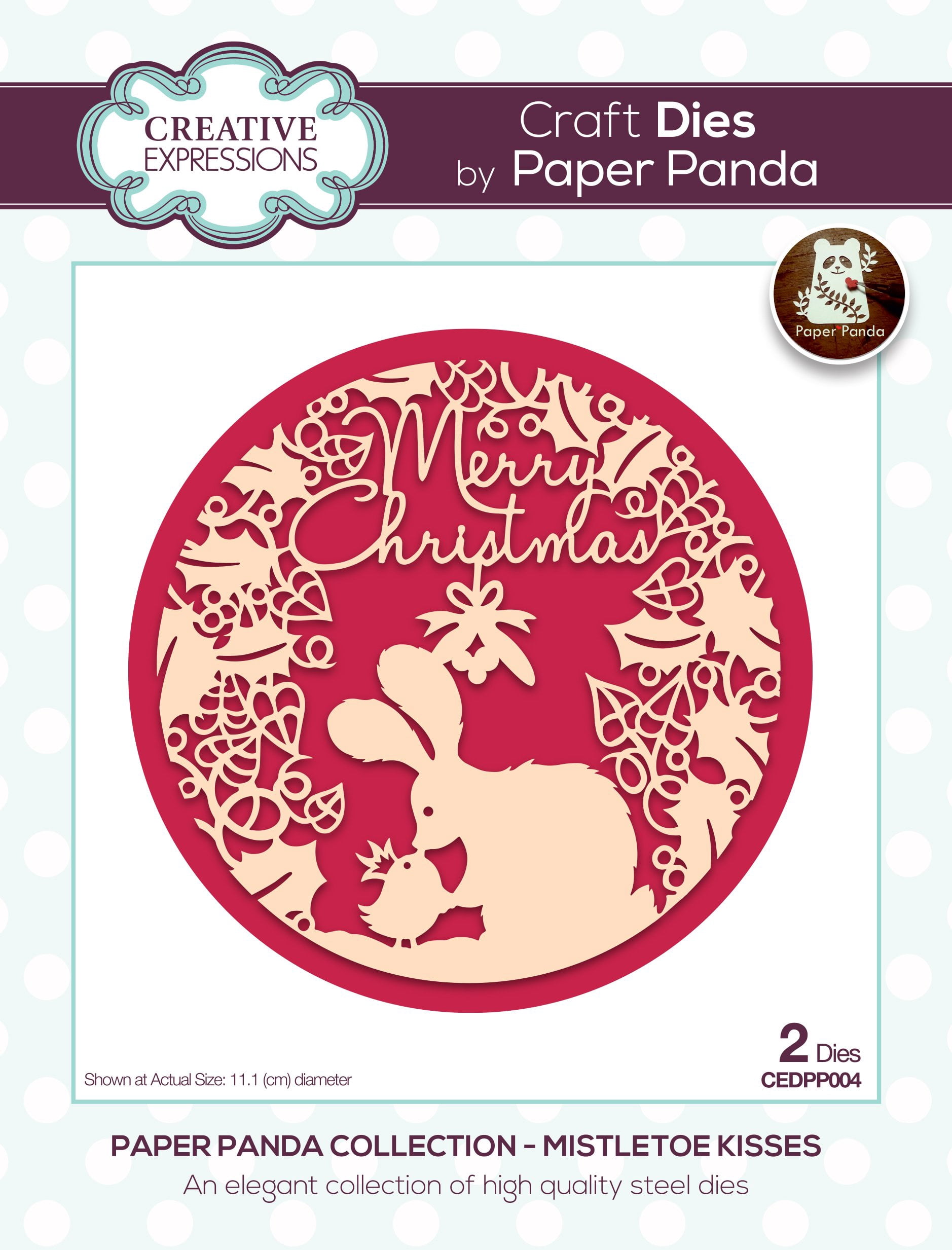 Download Paper Panda Merry Christmas Craft Die Walmart Com Walmart Com PSD Mockup Templates