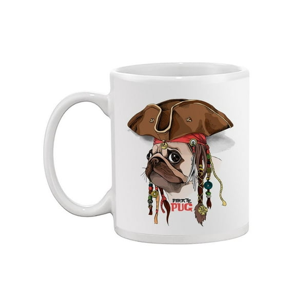 Pirate Pug With Hat. Mug -Image by Shutterstock,