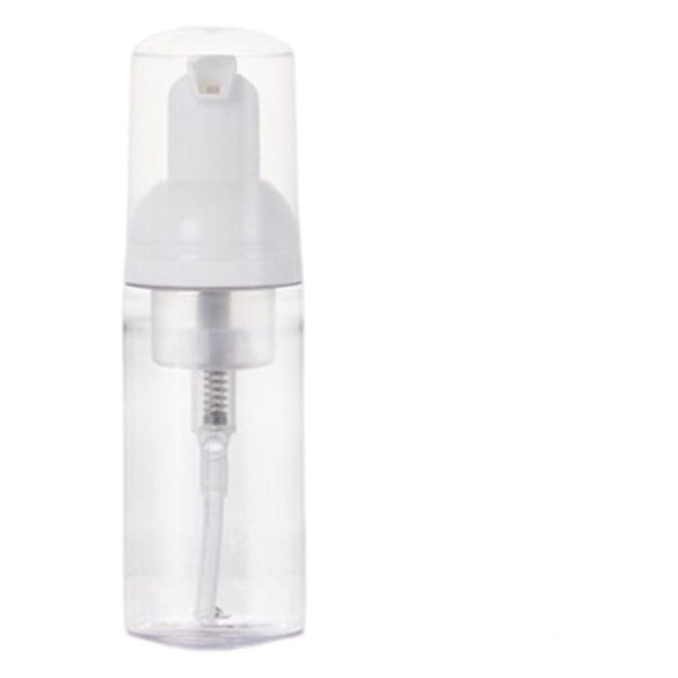Guardurnaity Botella dispensadora de espuma, desmaquillador de plástico transparente portátil, dispensación de espuma, botellas vacías, Cuentagotas de vidrio y botellas 40ML