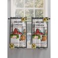 thumbnail image 5 of Farmhouse Cow 2 Panel Kitchen Curtains for Windows, Country Sunflowers Pig Cabin Barn Wooden Bathroom Privacy Curtain, Home Décor Window Treatment for Bedroom/Living Room 55"x45", 5 of 6