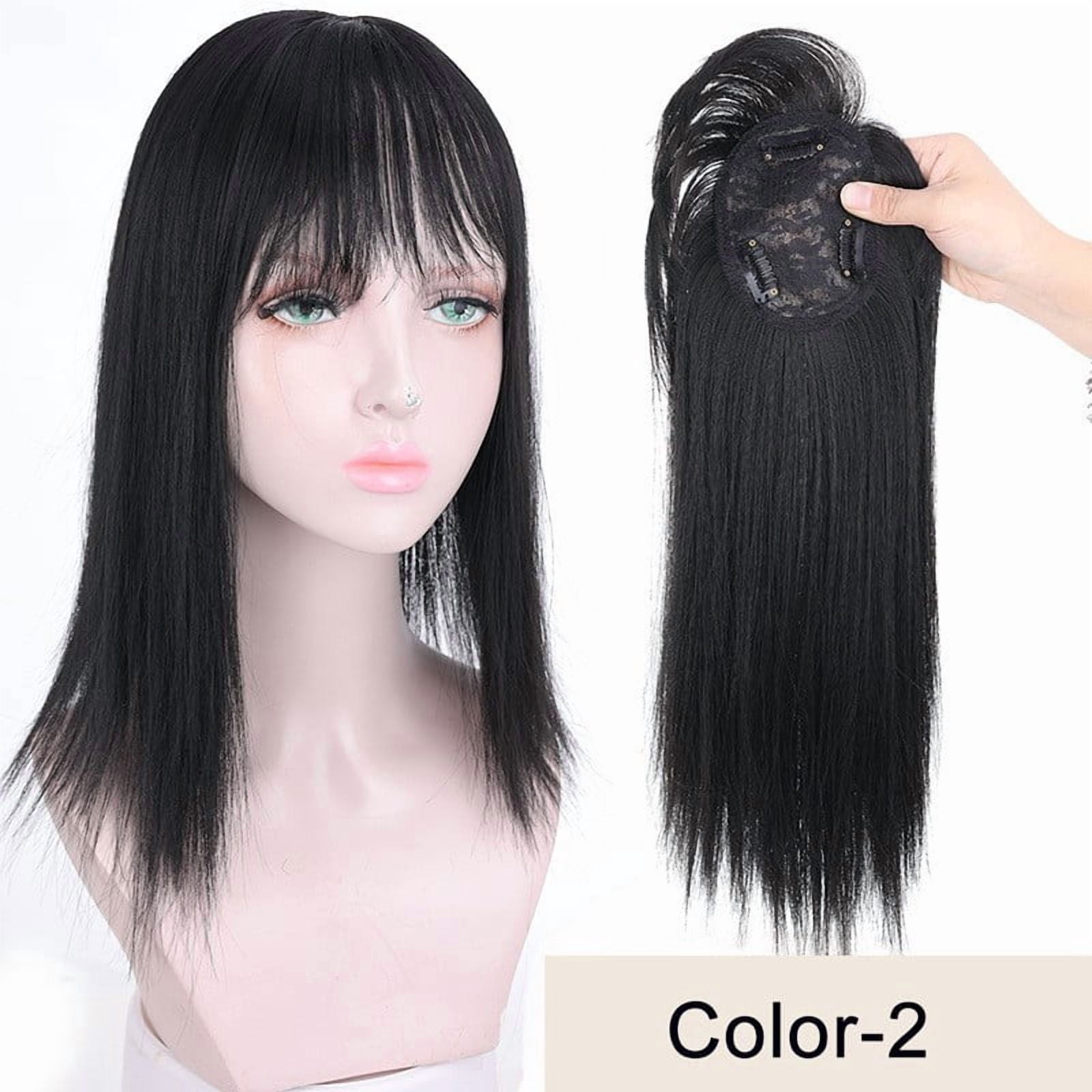14 inch synthetic hair toupee clip in hair extension add hair volume hair pieces women hair topper
