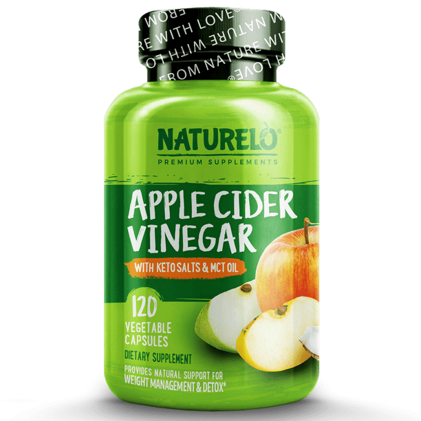 Apple Cider Vinegar With Keto Salts, 120 Capsules - Walmart.com