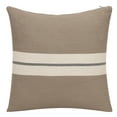 thumbnail image 4 of Ox Bay Xander 24" x 24" Taupe Striped Cotton Adult Decorative Throw Pillow, 4 of 8