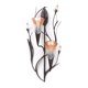 thumbnail image 1 of Candelabros de pared con forma de vela SLC 3 Dawn Lilies con hojas de metal, 1 of 2