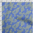 thumbnail image 3 of Soimoi Paisleys Printed, Polyester Fleece, Fabric by The Yard Sewing DIY Stretch Fabric 56 Inches Wide, WarmFabric for Hats, Coats, Gloves, Blankets, Blue, 3 of 5