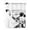 Black Grey, variant on No Hook Shower Curtain with Snap-in Liner, Eiffel Tower Waterproof Fabric Bathroom Curtains, European Architectural Retro Hand-Painted Bath Curtains & Mesh Top Window 66"x72"