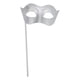 thumbnail image 3 of Máscara de mascarada de Halloween, accesorio de disfraz para cosplay, decoración, carnaval, Halloween plata, 3 of 8