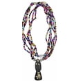 thumbnail image 1 of Collar Rosario Santa Muerte Negra Curado, 1 of 5