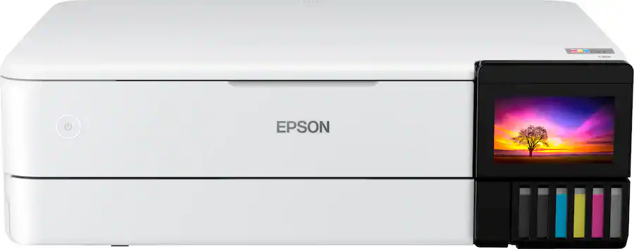 Epson EcoTank Photo ET-8550 Wireless Wide-Format Color All-in-One Supertank Printer with Scanner, Copier, Ethernet (Sold without manufacturer warranty)