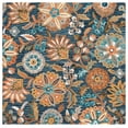 thumbnail image 2 of Safavieh Blossom Claude Floral Area Rug, Blue/Ivory, 6' x 6' Square, 2 of 7