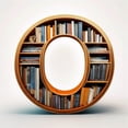 thumbnail image 6 of BNNG 26 Letters Christmas Tree Letter Shaped Bookshelf Pendant, Book Lover Christmas Tree Hanging Ornament, 2D Acrylic Mini Bookshelf Pendant for Xmas Tree Door Window Decor, 3 inch, 6 of 9
