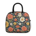 thumbnail image 2 of Womens Pioneer Flower Floral Print Pattern Lunch Box for Work,Insulated Lunch Bag for Women,Loncheras Para Mujer,Leakproof Adult Lunch Bag for Work,Beach,Travel,Picnic,Camping, 2 of 7