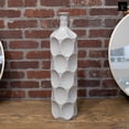 thumbnail image 3 of Urban Trends Ceramic Decorative Grey Vase Dimple Pattern Sides, Decor Center Piece for Home Décor for Living Room, Table, Office Decor, 3 of 7