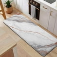 thumbnail image 5 of White Marble Copper Line Pattern Kitchen Rug Mat,Kitchen Runner Rugs Non Skid Washable,Decorative Kitchen Floor Mats for Kitchen,Sink,Laundry,17"x47.2", 5 of 7