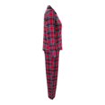 thumbnail image 3 of Set de pijama Secret Treasures Para Mujer Talla CH Color Rojo Estilo a Cuadros, 3 of 4