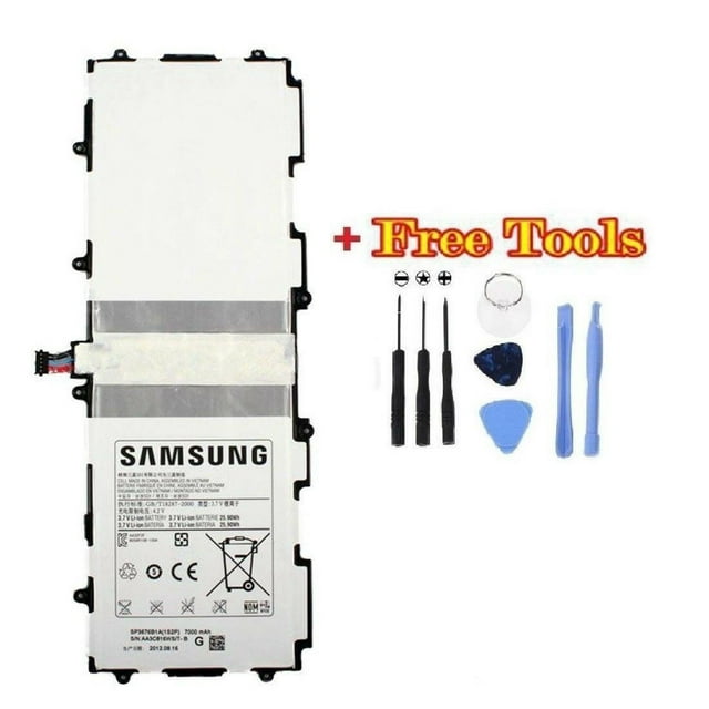 Batterie de Remplacement avec Outils pour Tablette Samsung Tab 1 / 2 / Note 10.1 Pouces, P5100 P5110 P7500 N8000 SP3676B1A
