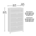 thumbnail image 3 of Sauder La Collection Dover Edge® Commode 4 Tiroirs, 3 of 9