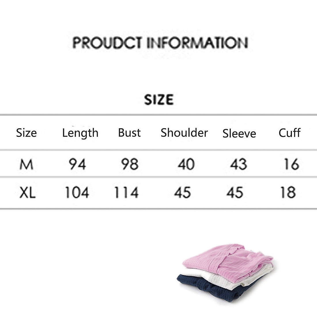 Unique Bargains Women's Bathrode Knee Length Knit Waffle Spa Robe XL Pink