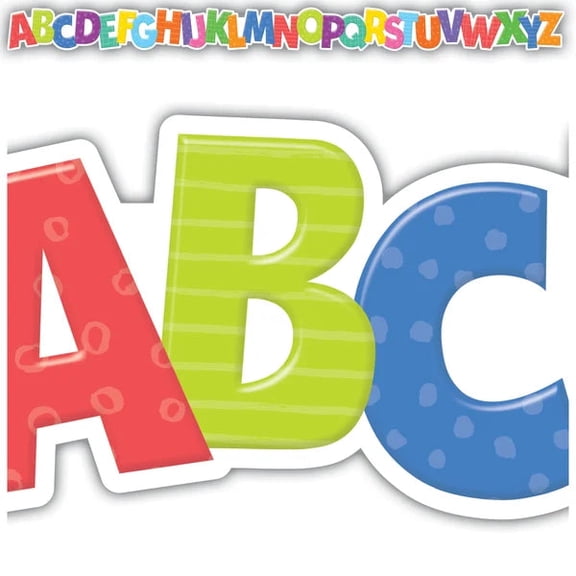 Colorful Alphabet Die-Cut Border Trim [TCR6916]
