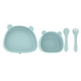 thumbnail image 2 of 4pcs Kids Dinnerware Set Toddler Utensils and Toddler Plates Panda Shape Plate, 2 of 8