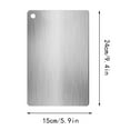 thumbnail image 3 of Double Grade Stainless Steel Cutting Board - Hygienic & Durable Kitchen Cutting Pad - Non-Absorbent, 3 of 4