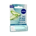 thumbnail image 2 of 2 Pack - Nivea 2in1 Lip Balm & Scrub Super Soft Lips, Aloe Vera + Vitamin E, 0.17 oz (4.8 g), 2 of 10