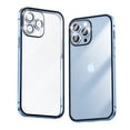 thumbnail image 2 of TECH CIRCLE for iPhone 13 6.1 inch Ultra Slim Case,Luxury Metal Frame Shockproof Lightweight Hard PC Anti-Scratch Back Clear Matte Full Coverage of Lens Film Cover.For iPhone 13,Pink, 2 of 9