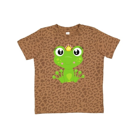 

Inktastic Cute Frog Green Frog Frog Princess Crown Gift Toddler Toddler Girl T-Shirt