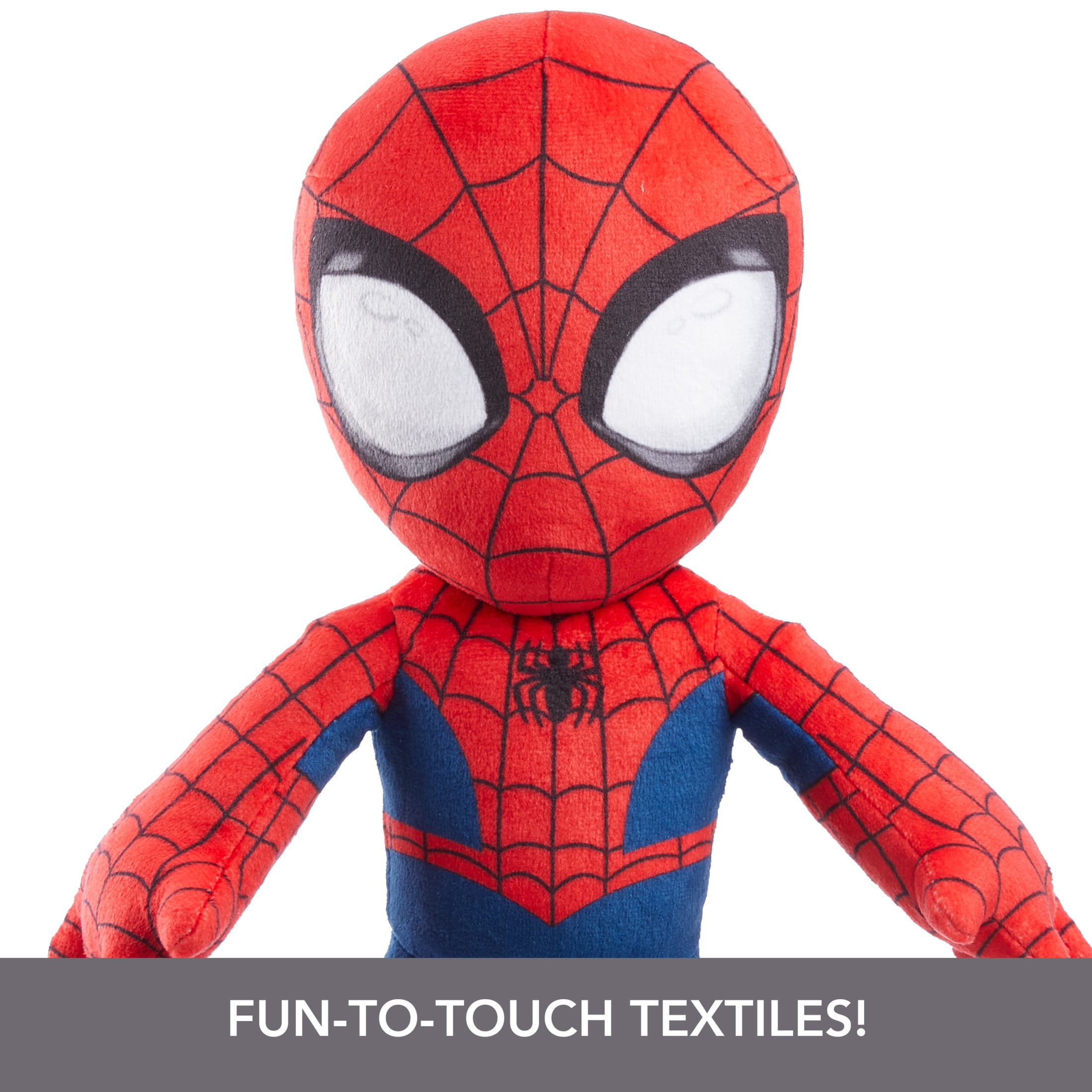 Marvel Plush Talkers Spider-Man Soft Toy, 11.75-Inch Collectible Figure with Sounds & Phrases