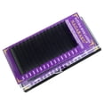 thumbnail image 4 of Pestañas postizas de 16 filas Nikou con rizo en forma de D suaves y esponjosas color negro carbón mate 0,15 0,51 pulgadas, 4 of 15