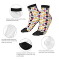 thumbnail image 5 of Rateoe Polka Dot Pattern Quarter Crew Socks,Toe Seamed Ankle Socks,Cotton Cushioned Breathable Athletic Crew Sports Socks, 5 of 7