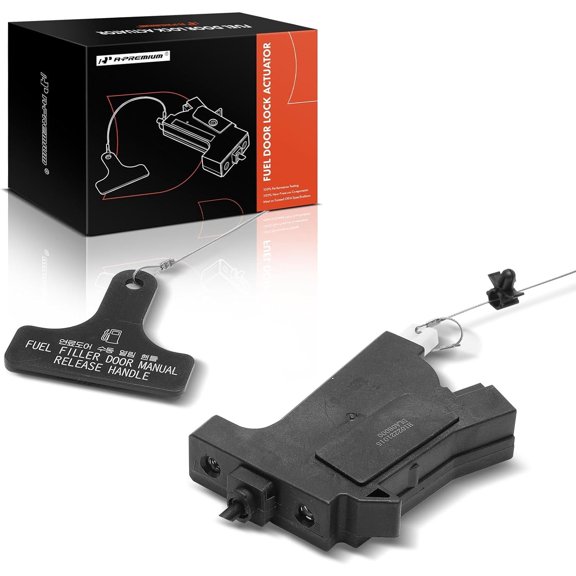 A-Premium Fuel Gas Door Latch Release Actuator Compatible with Hyundai Vehicles - Santa Fe & Santa Fe Sport 2013-2018, Santa Fe XL 2013-2019, Sport Utility, Replace# 81590-B8000