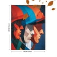 thumbnail image 3 of Cubist Abstract Faces Canvas Print，Living Room Home Bar Study Decor, 3 of 8