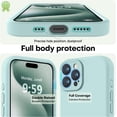 thumbnail image 3 of Silicona Premium, a Prueba de Golpes, Forro Suave Antiarañazos - para iPhone 15 Pro Max 6.7" Menta, 3 of 7