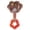 Coffee, variant on Plush Dog Chew Toy Paw Shaped Squeaky Puppy Play Toy Stuffed Plush Teething Toy With Rubber Ring Interactive Pet Play Toy For Small Medium Dogs